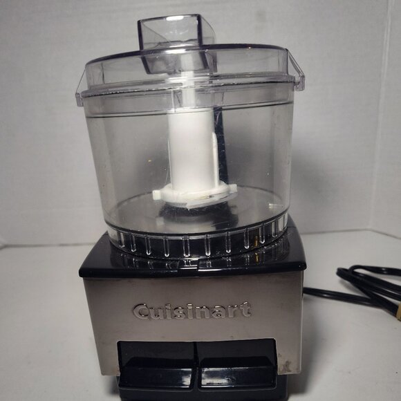 Cuisinart Mini Prep DLC-1SS Food Processor Black & Stainless 2.5 Cup Test/Works - Picture 1 of 7
